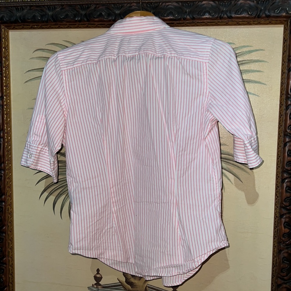 Ralph Lauren Blake Pink Striped Short Sleeve Button Down Shirt - Picture 5 of 5
